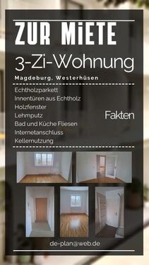 Foto - 3 Zimmer Erdgeschoßwohnung zur Miete in Magdeburg
