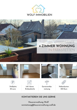Foto - 4 Zimmer Dachgeschoßwohnung zur Miete in Parkstetten