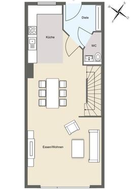 Foto - 2 Zimmer Reihenhaus zum Kaufen in Kelsterbach