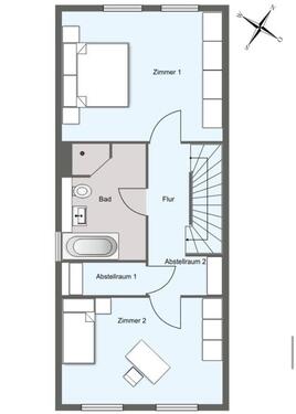 Foto - 2 Zimmer Reihenhaus in Kelsterbach