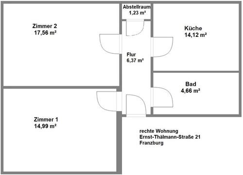 Foto - 2 Zimmer Etagenwohnung zur Miete in Franzburg