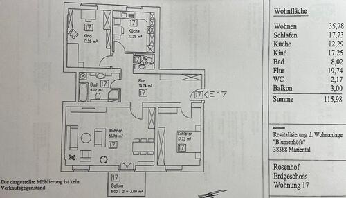 Foto - Moderne, helle 3 Zimmer Wohnung in Mariental
