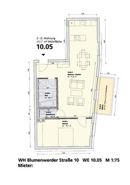 Foto - Etagenwohnung in Eberswalde zur Miete