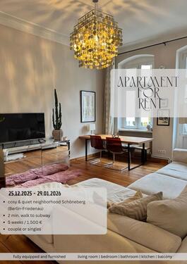 Foto - Wohnung befristet 25.12.25 - 29.01.26