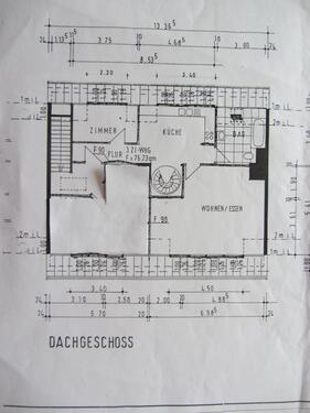 Foto - DG-Wohnung 77 qm Nähe Uni - 580,00&nbsp;EUR Kaltmiete, ca.&nbsp; 77,00&nbsp;m&sup2;