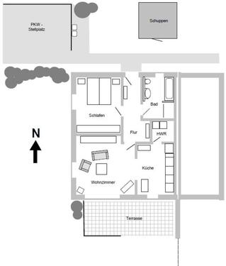 Foto - 2 Zimmer Etagenwohnung in Steinbergkirche