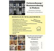 Monteurwohnung - Ferienwohnung - Pendlerwohnung bis 4 Personen - Wabern