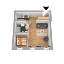 Foto - Möbliertes Apartment mit Einbauküche