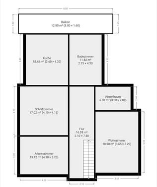Foto - Mietwohnung Obergeschosswohnung Oberwohnung 3ZKB in Esterwegen