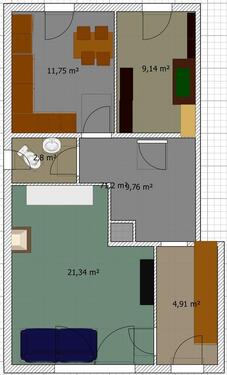 Foto - Doppelhaushälfte mit 108 m², Keller, Balkon & mini GartenTerasse