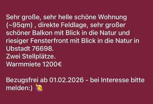 Foto - Wohnung zu vermieten - Ubstadt - 1.200,00 EUR Kaltmiete,