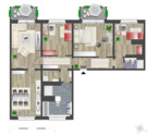 Foto - 4-Zimmer Wohnung, 2xBad, 2xBalkon, mit Aufzug