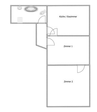 Foto - 2 Zimmer Wohnung (Erdgeschoss) in Gostenhof