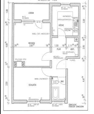 Foto - Bezugsfreie 2-Zimmer-Wohnung (54 m²) m. Potenzial v. Privat