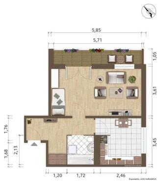 Foto - Etagenwohnung zur Miete in Hoyerswerda