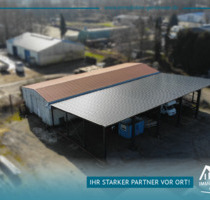 Neubau-Gewerbehalle im Gewerbegebiet 