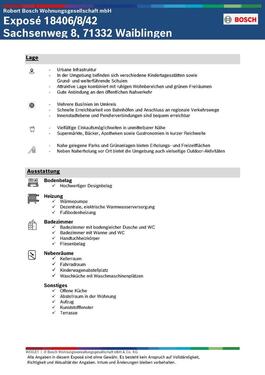 Foto - 3 Zimmer Erdgeschoßwohnung in Waiblingen