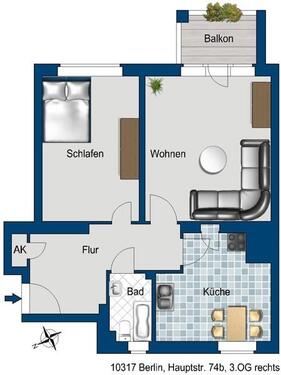 Foto - Etagenwohnung zur Miete in Berlin