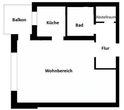 Foto - 1-Zimmer Wohnung, möblierte, in der Oststadt