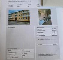 Wohnung ver - 630,00&nbsp;EUR Kaltmiete, ca.&nbsp; 43,00&nbsp;m&sup2; in Helmstedt (PLZ: 38350)