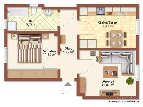 Foto - 2 Zimmer Etagenwohnung in Elsteraue