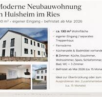 Neubauwohnung in Huisheim - 900,00&nbsp;EUR Kaltmiete, ca.&nbsp; 130,00&nbsp;m&sup2; in Huisheim (PLZ: 86685)