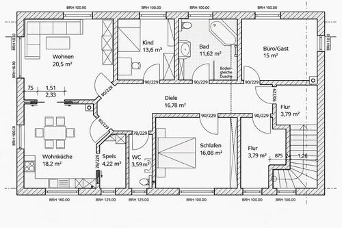 Foto - Etagenwohnung in Huisheim zur Miete