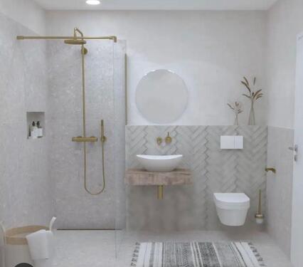 Foto - Modernes Wohnen mit ebenerdiger Dusche, Einbauküche, Erdgeschoss