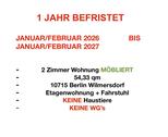 Foto - 2 Zimmer Wohnung BEFRISTET + MÖBLIERT