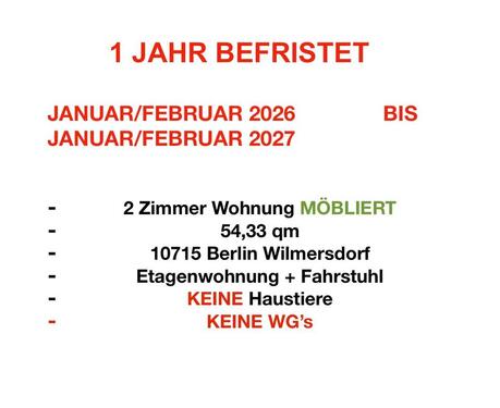 Foto - 2 Zimmer Wohnung BEFRISTET + MÖBLIERT