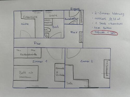 Foto - 2 Zimmer Etagenwohnung zur Miete in Berlin