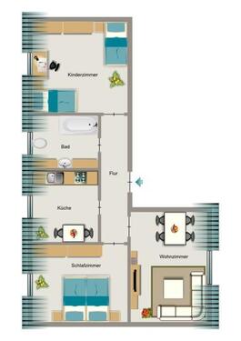 Foto - 3.5 Zimmer Dachgeschoßwohnung zur Miete in Bochum