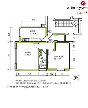 Foto - 3 Zimmer Etagenwohnung zur Miete in Hagen