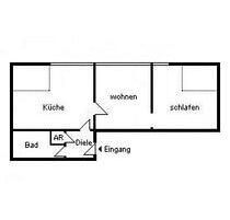 2 Zimmer, Einbauküche, Diele, Bad, Keller, Gartenmitbenutzung - Herzogenrath