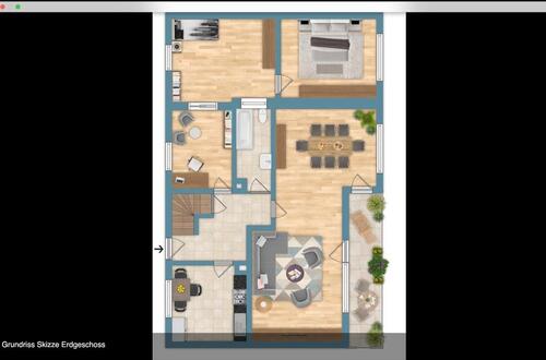 Foto - 6 Zimmer, Küche, Bad, Kellerraum, Garage, großer Garten