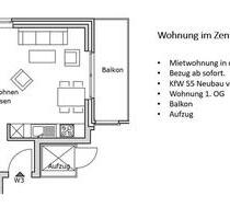 Helle 2-Zimmer-Wohnung mit Balkon, zentral in Borghorst - Steinfurt