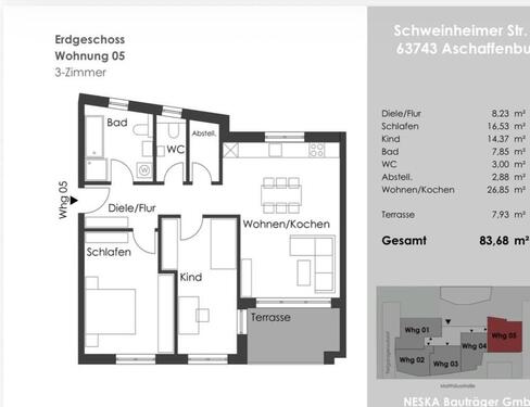 Foto - Ruhige EG Wohnung Aschaffenburg Schweinheim