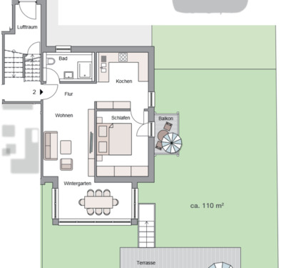 Foto - 2,5 Zimmer Neubauwohnung mit Garten & Wintergarten - Erstbezug