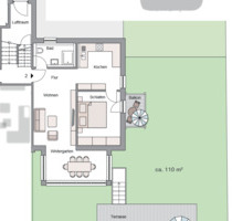 2,5 Zimmer Neubauwohnung mit Garten & Wintergarten - Erstbezug - Stadtbergen