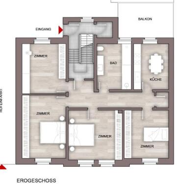 Foto - 4 Zimmer Etagenwohnung zur Miete in Worms