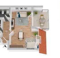 möblierte 1 Zi.-Whg. mit Dachterrasse - Gifhorn