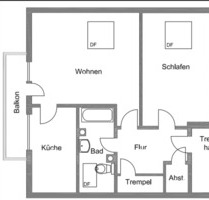 Schöne 2 Zimmer Dachgeschosswohnung in Letmathe-Oestrich - Iserlohn