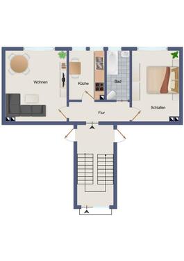 Foto - 2 Zimmer Hochparterre in Schwerte