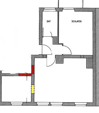 Foto - 3 Zimmer Wohnung mit Balkon - 540,00 EUR Kaltmiete, ca.  59,00 m²