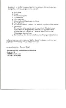 Foto - Etagenwohnung in Bremerhaven zur Miete