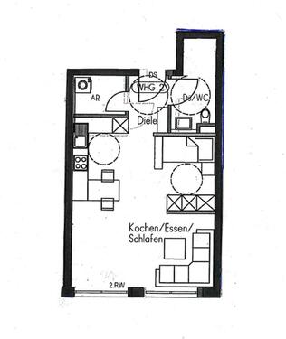 Foto - 1 Zimmer Etagenwohnung in Aalen