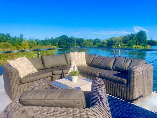 Foto - Ferienwohnung Ferienhaus BOOT Hausboot feststehend am Hafen