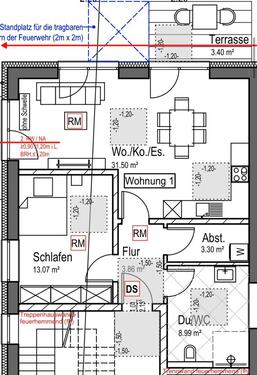Foto - 2 Zimmer Wohnung - Zum 01.03 - Husarenstraße Mastbruchstrasse