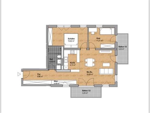 Foto - Neubau Wohnung Prien - 1.793,00 EUR Kaltmiete,