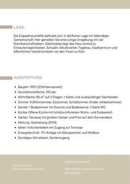 Foto - 4 Zimmer Doppelhaushälfte zum Kaufen in Bergheim